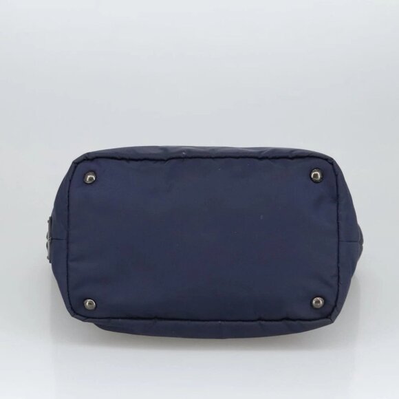 PRADA Hand Bag Nylon Navy Silver - Picture 4 of 15